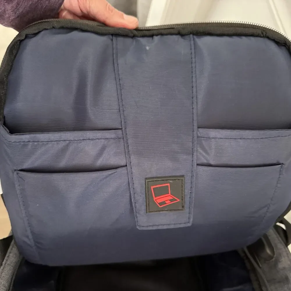 Hanke Laptop Backpack Gray Travel Anti-theft Padded Straps